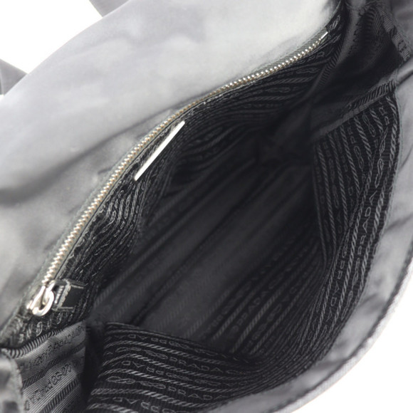 PRADA Prada shoulder bag VA0770 nylon leather black silver hardware messenger - Picture 7 of 8